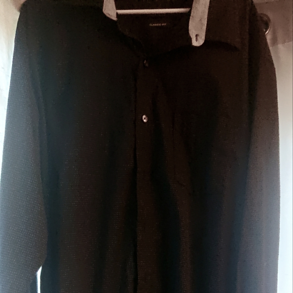 Van Heusen XXL classic fit navy blue dress shirt